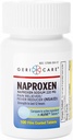GeriCare Naproxen Sodium Tablets, 220 מ"ג (100 הרוזן)-NSAID תוספת כאב הקלה עבור כאבי ראש, דלקת פרקים, כאבי שרירים, Menstrual Cramps- Film-Coated Naproxen, Anti-Inflammatory & Fever הקטנתr