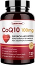 CoQ10-100 מ"ג-Softgels עם PQQQ, BioPerine & אומגה 3, Coenzyme Q10 תוספת עבור High-Absorption, Powerful-Antioxidant, תומך Heart & Energy- Production
