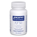 Pure Encapsulations P5P 50 - ויטמין B6 פעיל - תמיכה אנרגיה Metabolism & Brain Health * - Gluten Free & Non-GMO - 180 קפסולות
