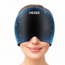 Migraine Relief Cap, Headache Relief Hat for Migraine Cap, Hot and Cold Therapy, Headache Eyes Mask for Stress Relief, Ice Pack Head Wrap for Sinus, Puffy Eyes, Tension, Black Black תרפיה, Headache Eyes Mask
