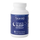 BRAINMD לשים אותי לישון באופן טבעי - 90 טבליות Chewable - עם מלטונין, L-theanine, Magnesium, GABA, ויטמין B6 ו- 5HTP - Gluten Free - 45 משרתות
