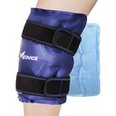 Medvice Ice Pack עם Cold Compression for Knee Pain Relief, Swelling, החלפה הברך ניתוח, דלקת פרקים, ופציעות התאוששות, אדים מכוונן, Reusable Gel Ice Wrap for Meniscus Tear ו ACL Blue