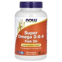 Now Foods Super אומגה 3-6-9 Soft-gels, 1200Mg, 180-Count