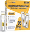 Rectum Soil- Based Probiotic Support Gut Health *: Stomach Relief, Effect on Bloating, Immune & Support Long Lasting Digestive Health,Daily drink for Adults/Kids,20 Byls (3 מיליארדים CFUs/vial)