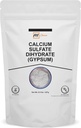 100% טהור Calcium Sulfate Dihydrate (Food Class) - אבקת Gypsum עבור Baking, טיפול במים ונוסחאות קוסמטיות 0.5 lbs / 227 g