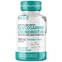 Nature's Fusion Glucosamine Chondroitin MSM Turmeric Boswellia - תוסף תמיכה משותף - 120 קפסולות - Chondroitin Sulfate כמוסות - עם Hyaluronic Acid - תומך עצמות בריאות