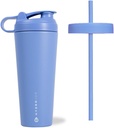 HydroJug Stainless Steel Shaker Cup 24oz - Perfect for Protein Shakes, pre-Workout Drinks, Iced Coffee - Easy בללינג, Vacuum Insulated, Cup Holder Compatible, BPA חינם - Keeps Temp for Hours - Keeps Temp for Hours - Keeps Temp for Hours for Hourss טמפל for Hours