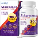 תוסף GLP One - 300 מיליארד AFU Akkermansia Muciniphila, Akkermansia Probiotic for Women & Men, for Boost, Digestive, Gut, Immunity, Enhances Got Lining Function & Intestinal Walls, 60 Count Count Count