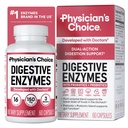 CHOICE Digestive Enzymes for Bloating & Digest - 16 Enzymes with Organic Prebiotics & Probiotics for Gut & Digestive Health - Meal Time Discomfort - תמיכה כפולה - 60 CT