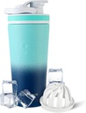 Ice Shaker Insulated Stainless Steel Shakerבק | 26oz, הצי / Mint | Cold for 30+ Hours | Insulated Cup with Twist-on Agitator | Odor-Free Bottle for Protein Shakes, Water, Smoothies, קוקטיילים