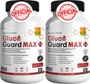 Gluco Guard Max Daily Wellness תומך בוויטמינים, מינרלים ו Herbs - Chromium, Magnesium, Banaba, Bitter Melon ו- Zinc - Non-GMO, Gluten-Free - 120 קפסולות