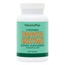 Natures Plus Papaya Enzyme - 6 מ"ג Papain - All Natural Digestive Aid Contain, Contains Amylase & Protease - 360 טבליות צ'יפות (360 משרתים)