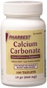 Pharbest Calcium Carbonate Antacid ו Calcium תוסף 10 גרינס - 100 טבליות על ידי HarBEST