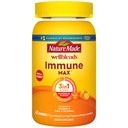 הטבע עשה Wellblends ImmuneMAX חניכיים, ויטמין C 1000 מ"ג + Zinc, Selenium, ויטמין D3 5000 IU, Immune Support Supplement, 42 חניכיים