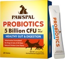 פרוביוטיקה לכלבים וחתולים, 5 מיליארד CFU, Veterinarian Formulated, Digestive & Immune Health, Gut Flor Balance, All Natural Probiotic אבק, עוף Liver Flavor, 20 מקלות