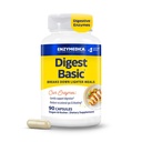 Enzymedica Digest Basic, Enzymes for Sensitive Stomachs, מציע מהיר לפעול גז ו Bloating הקלה, 90 Count