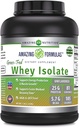 פורמולה מדהימה Grass-Fed Whey חלבון Isolate | 25 גרמים חלבון Per Serve | 5 Lbs (2.26 Kg) | 5.7 גרמים BCAA | Made in USA (5Lb, Unflavored)