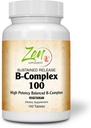 שלם B-Complex ויטמין תוסף - B ויטמין מורכב עם Folic Acid, Biotin, Inositol - עבור Immune & Cardio Health, Energy Metabolism - 100 Sustained-Release Tablet