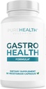 PUREHEALTH RESEARCH Gastro Health Formula - Natural Alginate for Acid Reflux - תוספת DGL עבור Heartburn & Indigestion - עם Artichoke, Rhodiola Rosea, Hyaluronic Acid, Quince & More - 90 קפסולות