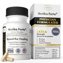 Arnika Forte כמוסות - Swelling and Bruising הקטנת לאחר ניתוח וטיפולים אסתטיים, Antioxidants & Bioflavonoids, Arnica 1000mg, Bromelain 125mg 3000GDU - 14 קפסולות