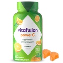 Vitafusion Power C ויטמין C Gummies for Immune Support, Orange Flavored, 282 מ"ג ויטמין C, מספר 1 חניכיים ויטמין מותג, 50 יום אספקת, 150 הרוזן
