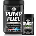 PMD Sports Ultra Pump Fuel Insanity - Pre Workout - Cherry Bombsicle (30 משרתים) ספורט אומגה חותכת את עלית שומן התרמיאוגני (90 Softgels)