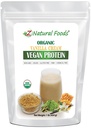 Z Natural Foods Organic Vanilla Cream Vegan אבקת חלבון, Vanilla Flavored טבעוני חלבון תוספת, כל טבעי, טבעוני, non-GMO, 1 lbs