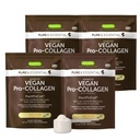 Igennus Advanced Vegan Vanilla Collagen Peptide אבקת, משופרת עם Glycine, Proline & Hydroxyproline & Cofactor ויטמין C, non GMO, Vegetarian Plant Based Collagen אבקה Booster, 140 משרתים