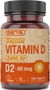 ויטמין D2 60 mcg 2400 IU, Ergocalciferol תוספת עם No Animal Ingredients, 90 טבליות, 1-Pack