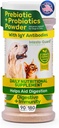 אבקת Probiotics for Dogs & Cats Bowel Digestive Immune תומך ב- Gutora Nutrition Immunity (90 Scoop Pack 1)