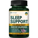 Valan Root לחלץ קפסולות תמיכה בשינה, תוספת פרח התשוקה לשינה טובה יותר, Fall Asleep Fast & מרגיעה. פסילות דה ואליאנה y Pasiflora para Dorir Profundamente. 90 Count