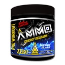 AmMO ® Energy ReloadsTM Pre Workout אבקת - 300 מ"ג Caffeine Zero Sugar Vital Aminos ו- Electrolytes No Artificial Flavors or Colors (Berry Blast)