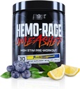 Nutrex Research Hemo-Rage Extreme High Stim Pre Workout אבקה | Insane Lasting Energy, Focus, Endurance & Pump Booster Preworkout Supplement
