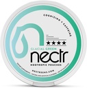 Nectr Energy Nootropic Pouches - Glacial Green Wintergreen Caffeine Pouches עם Cognizin® Citycoline. טיפול במוח ללא סוכר Smooth, Sustained Focus & אנרגיה תוסף - 1 Puck של 16pcs