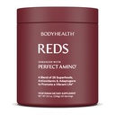 BodyHealth Reds Enhanced עם PerfectAmino - אבקת Superfood היומי עם אנטיoxidants, הסתגלות, Phytonutrients, פירות, פרביוטיקה, פרוביוטיקה, סיבים וחלבון - 40 משרתים