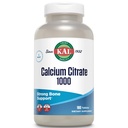 KAL Calcium Citrate 1000 מ"ג, תוספי Calcium עבור נשים וגברים, בריאות העצם, שיניים, Nervous, Muscular & Cardiovascular System Support, Gluten Free and Lab מאומת, 60 משרתים, 180 טבליות