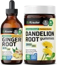 BIO KRAUTER ג'ינג'ר Root Tincture 4 Fl. Oz. & Dandelion 60 חניכיים