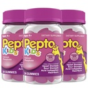 פפטו ילדים מסטיקנים, Helps Relieve Occasional Upset Stomach, Acid Indigestion, Sour Stomach and Heartburn, 72 Total (3 Packs of 24)