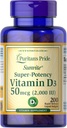 ויטמין D3 50mcg (2,000 IU) Bolsters Immune Health על ידי הגאווה של Puritan לתמיכה בבריאות החיסון ועצמות בריאות ושיניים 200 Softgels