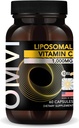 Omvi Formulas, Liposomal ויטמין C 1000 מ"ג, High Absorption Ascorbic Acid, Antioxidant תוסף, תומך במערכת החיסון & Collagen Booster, טבעוני, Gluten Free, 60 קפסולות, 30 לשרת, מיוצר בארה"ב, מיוצר בארה"ב.