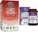 Garden of Life Vegetarian Omega 3 6 9 Supplement - Raw CoQ10 Chia Seed Oil Whole Food Nutrition & Zinc Supplements 30mg High Potency Raw Zinc and Vitamin C Multimineral Supplement