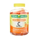 תוספת של ויטמין C 500 מ"ג, 120 מסטיקנים - Orange Flavor, Immune Health Dietary Supplementary Vegetarian Gummies + 7 Day Pill מאורגן Included (Pack of 1)