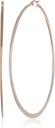 Essentials Gold Plated or Stainless Steel Flattened Hoop Earrings